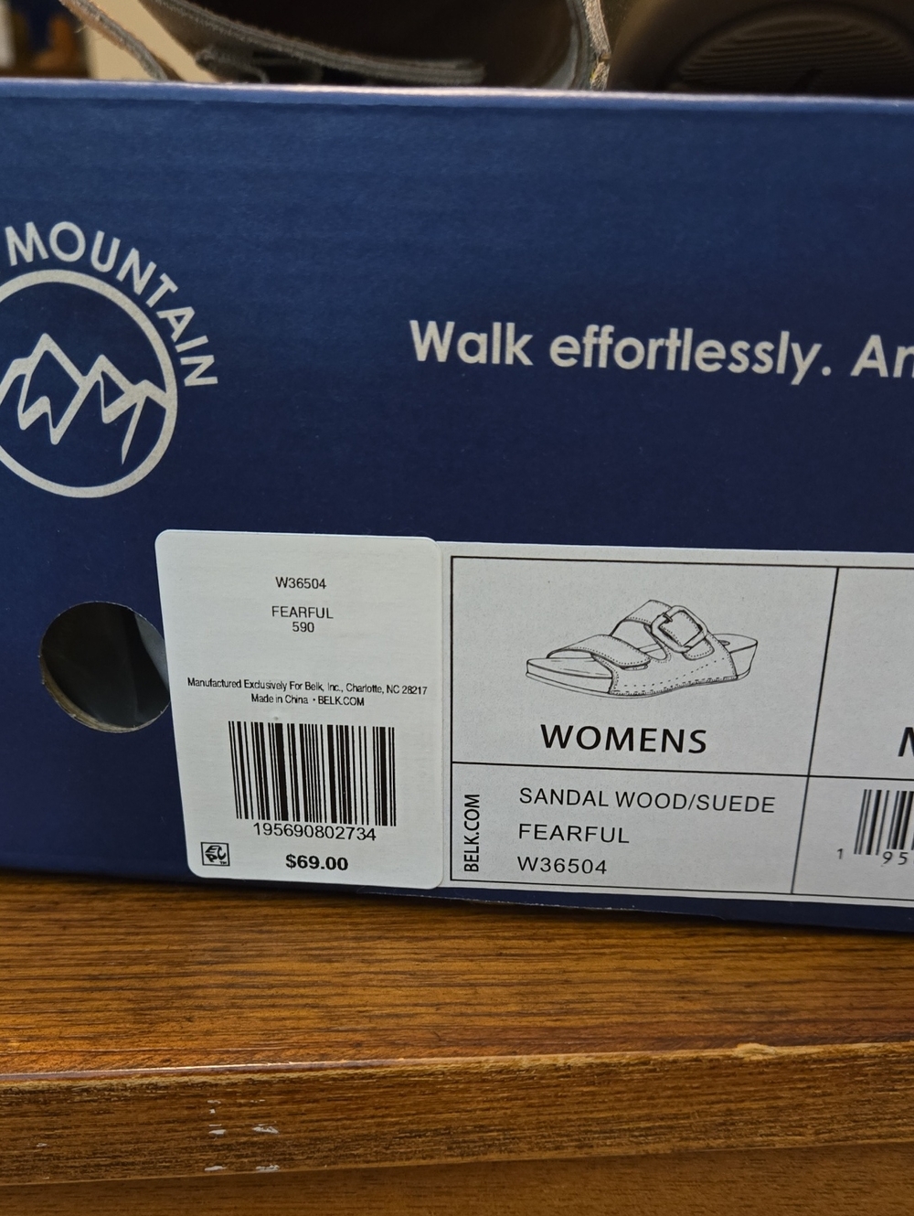 White Mountain Footbeds Fearful Women's' Tan Suede Double-Strap Sandals 7.5M - Picture 7 of 7